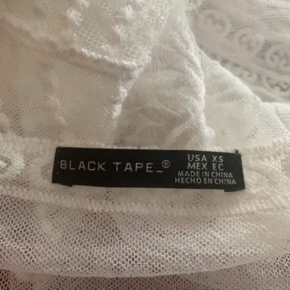 NWT! Black Tape Sheer Embroidered Long XS Kimono, Cover-Up, Wrap, Retail $69 - Picture 5 of 11